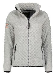 Geographical Norway Kurtka polarowa "Uparola" w kolorze szarym rozmiar: XXL. Szare swetry Geographical Norway, xxl, bez wzorów, z polaru, bez ramiączek. Za 87.81 zł.