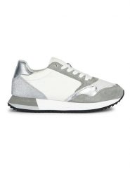 Geox Sneakersy "Doralea" w kolorze biało-szarym rozmiar: 38. Białe trampki Geox, bez wzorów, bez zapięcia. Za 195.77 zł.