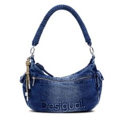 Torebka Desigual. Niebieskie torebki klasyczne Desigual, bez wzorów, bez dodatków. Za 269.99 zł.