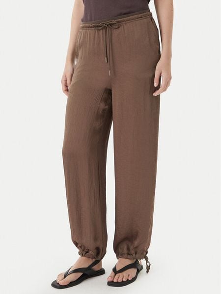 Marella Spodnie materiałowe Bronzo 2613131085 Brązowy Relaxed Fit. Brązowe spodnie materiałowe Marella, bez wzorów, z acetatu. Za 478.99 zł.