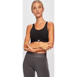 Adidas Performance - Biustonosz sportowy. Czarne bielizna sportowa adidas Performance, l, bez wzorów, z elastanu. Za 99.90 zł.