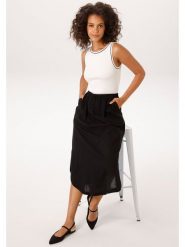 Aniston Sukienka w kolorze biało-czarnym rozmiar: 48. Białe sukienki Aniston, bez wzorów, bez kołnierzyka, bez ramiączek, maxi. Za 105.38 zł.