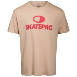 Odzież T-shirts unisex SkatePro Koszulka - 12-14 - Cuban Sand. Brązowa bluzki SKATEPRO, bez wzorów, z materiału, sportowe, bez kołnierzyka, bez ramiączek. Za 119.99 zł.