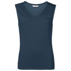 Koszulka trekkingowa damska Vaude Essential Top. Niebieskie koszulki sportowe Vaude, bez wzorów, z poliesteru, bez ramiączek. W wyprzedaży za 70.00 zł.