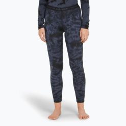 Spodnie termoaktywne damskie icebreaker Merino 200 Oasis Leggings Cloud Dye. Niebieskie bielizna sportowa Icebreaker, bez wzorów. Za 349.99 zł.