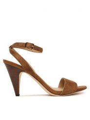 LAUREN RALPH LAUREN Sandały Gracy Sn Hes 802P15730003 Brązowy. Brązowe sandały Lauren Ralph Lauren, bez wzorów, ze skóry, bez obcasa, na słupku, bez zapięcia. Za 769.99 zł.