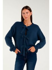 Tamba Kardigan w kolorze granatowym rozmiar: 40/42. Niebieskie kardigany Tamba, bez wzorów, z wełny. Za 162.87 zł.