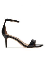 LAUREN RALPH LAUREN Sandały 802P04399002 Czarny. Czarne sandały Lauren Ralph Lauren, bez wzorów, ze skóry, bez obcasa, na szpilce, bez zapięcia. Za 689.99 zł.