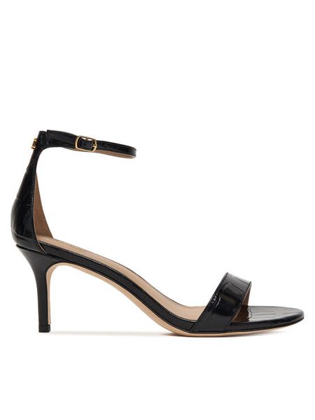 LAUREN RALPH LAUREN Sandały 802P04399002 Czarny. Czarne sandały Lauren Ralph Lauren, bez wzorów, ze skóry, bez obcasa, na szpilce, bez zapięcia. Za 689.99 zł.