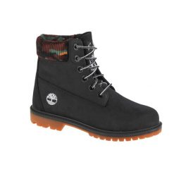 Trapery damskie, Timberland Heritage 6 W. Czarne trapery i śniegowce Timberland, z materiału. Za 599.99 zł.