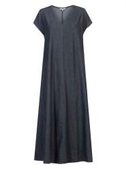 Herrlicher Sukienka w kolorze antracytowym rozmiar: XL. Czarne sukienki Herrlicher, na co dzień, xl, bez wzorów, bez kołnierzyka, bez ramiączek, maxi, proste. Za 270.39 zł.