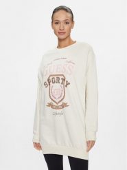 Guess Bluza Graphic V4RQ11 K68I0 Écru Regular Fit. Bluzy Guess, xs, z aplikacjami, z bawełny, bez kaptura. Za 199.99 zł.