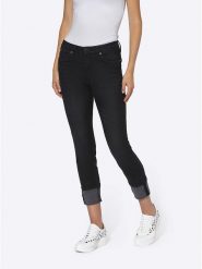 Heine Dżinsy - Slim fit - w kolorze czarnym rozmiar: 44. Czarne jeansy Heine, bez wzorów. Za 105.38 zł.