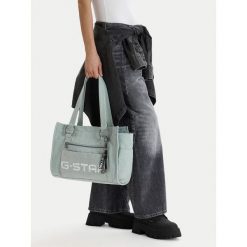 Torebka G-Star Raw. Niebieskie shopper G-Star Raw, bez wzorów, bez dodatków. Za 199.99 zł.