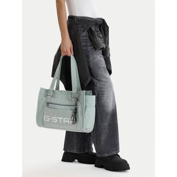 Torebka G-Star Raw. Niebieskie shopper G-Star Raw, bez wzorów, retro, bez dodatków. Za 199.99 zł.