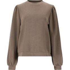 Bluza z rękawami balonowymi damska Athlecia Jillnana V2. Brązowe bluzy Athlecia, bez wzorów, bez kaptura. Za 256.00 zł.