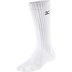 Wysokie skarpety Mizuno. Białe skarpety Mizuno, bez wzorów, z bawełny. Za 80.50 zł.