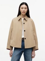 Tommy Hilfiger trencz Kobiety Bawełna brązowy, 34. Brązowe płaszcze TOMMY HILFIGER, bez wzorów, z bawełny, bez kaptura. Za 1,099.95 zł.