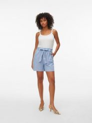 Vero Moda Top w kolorze białym rozmiar: L. Białe topy Vero Moda, l, bez wzorów, z bawełny, bez kołnierzyka, bez ramiączek. Za 64.95 zł.