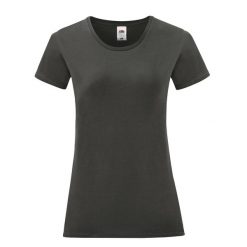 Koszulka Damska Iconic 150. Szare bluzki FRUIT OF THE LOOM, xs, bez wzorów, sportowe, bez kołnierzyka, bez ramiączek. Za 28.99 zł.