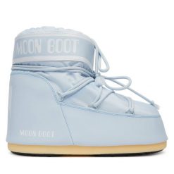 Śniegowce Moon Boot. Niebieskie trapery i śniegowce Moon Boot, z nylonu. Za 809.99 zł.