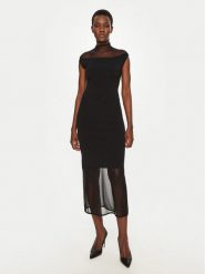 Calvin Klein Sukienka codzienna K20K207919 Czarny Regular Fit. Czarne sukienki Calvin Klein, na co dzień, l, bez wzorów, z syntetyku, bez kołnierzyka, bez ramiączek, proste. Za 629.99 zł.