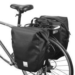 Wodoodporna sakwa na bagażnik SAHOO 20L. Czarne torebki klasyczne SAHOO, bez wzorów, z poliesteru, bez dodatków. Za 120.90 zł.
