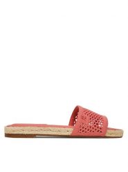 Tommy Hilfiger Klapki Knit Mesh Espadrille Flat Sandal FW0FW08744 Koralowy. Pomarańczowe klapki TOMMY HILFIGER, bez wzorów, z materiału, bez obcasa. Za 194.99 zł.