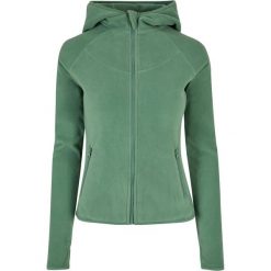 Bluza Polarowa Damska Z Pełnym Zamkiem Błyskawicznym. Zielone bluzy Urban Classics, s, bez wzorów, z polaru, bez kaptura. Za 131.99 zł.