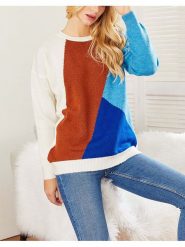 Milan Kiss Sweter ze wzorem rozmiar: L. Swetry Milan Kiss, l, bez wzorów, bez ramiączek. Za 158.47 zł.