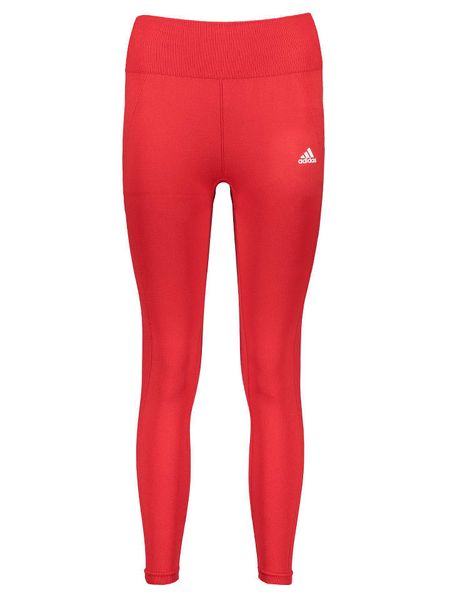 Adidas Legginsy sportowe "Aeroready" w kolorze czerwonym rozmiar: XS. Czerwone legginsy Adidas, xs, bez wzorów, outdoorowe. Za 74.28 zł.