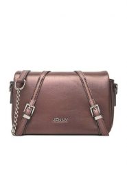 JENNY Torebka C-JNY-M-011-08 Brązowy. Brązowe listonoszki Jenny, bez wzorów, z materiału, bez dodatków. Za 119.99 zł.