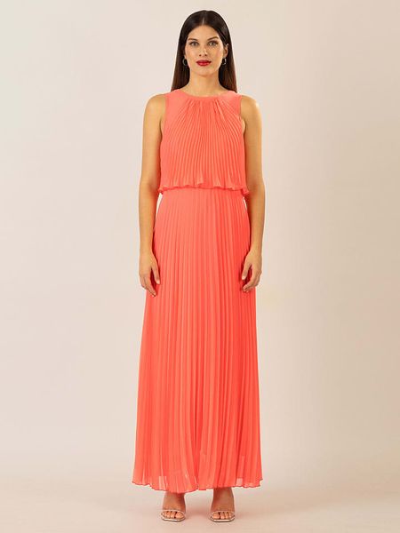 APART Sukienka w kolorze koralowym rozmiar: 38. Pomarańczowe sukienki Apart, bez wzorów, bez kołnierzyka, bez ramiączek, maxi. Za 271.67 zł.