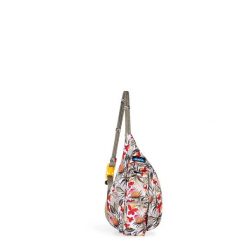 Plecak miejski Kavu Mini Rope Sling - tropifloral. Czerwone plecaki KAVU, bez wzorów. Za 188.99 zł.