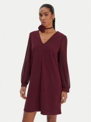 Rinascimento Sukienka koktajlowa CFC0126757003 Bordowy Regular Fit. Czerwone sukienki Rinascimento, xs, bez wzorów, z syntetyku, wizytowe, bez kołnierzyka, bez ramiączek. Za 359.99 zł.