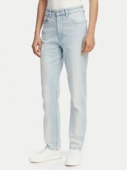 Calvin Klein Jeans Jeansy LV047F669G Niebieski Mom Fit. Niebieskie jeansy Calvin Klein Jeans, bez wzorów. Za 409.99 zł.