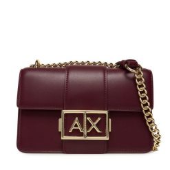 Torebka Armani Exchange. Czerwone torebki klasyczne Armani Exchange, bez wzorów, bez dodatków. Za 659.99 zł.