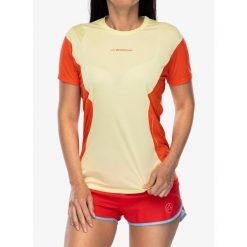 Koszulka biegowa damska La Sportiva Resolute T-Shirt. Zielone koszulki sportowe La Sportiva, bez wzorów, bez ramiączek. Za 245.99 zł.