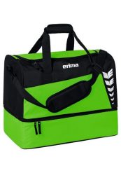 Torba sportowa z dolną przegrodą Erima Six Wings. Czarne torby na ramię Erima, bez wzorów, z poliesteru, sportowe, na ramię, duże, z nadrukiem, bez dodatków. Za 97.99 zł.