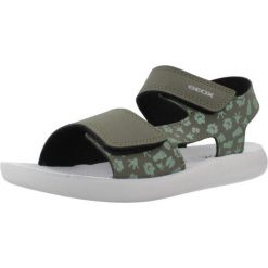 Sandały GEOX J SANDAL LIGHTFLOPPY Zielony. Zielone sandały Geox, bez wzorów, z syntetyku, bez obcasa, bez zapięcia. Za 142.99 zł.