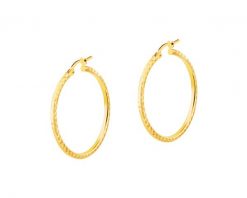 Złote kolczyki - koła, 29 mm. Żółte kolczyki Apart, złote. Za 1,359.00 zł.