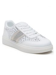 Foreverfolie Sneakersy w kolorze białym rozmiar: 36. Białe trampki Foreverfolie, bez wzorów, bez zapięcia. Za 100.75 zł.