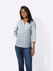 WITT WEIDEN Bluzka w kolorze biało-zielonym rozmiar: 46. Białe bluzki WITT WEIDEN, bez wzorów, z bawełny, bez kołnierzyka, bez ramiączek. Za 48.39 zł.