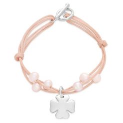 Bransoletka Agnes srebrna. Szare bransoletki Lilou, srebrne. Za 326.00 zł.