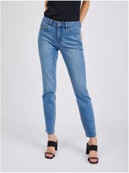 Orsay Dżinsy - Slim fit - w kolorze niebieskim rozmiar: 36. Niebieskie jeansy Orsay, z aplikacjami. Za 74.63 zł.
