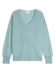 Just Cashmere Kaszmirowy sweter "Birse" w kolorze błękitnym rozmiar: M. Niebieskie swetry Just Cashmere, m, bez wzorów, z kaszmiru, bez ramiączek. Za 365.48 zł.