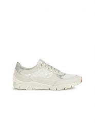 Geox Skórzane sneakersy "Sukie" w kolorze kremowym rozmiar: 40. Brązowe trampki Geox, bez wzorów, z materiału, bez zapięcia. Za 228.92 zł.