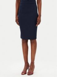 Maryley Spódnica ołówkowa 25EB701/43BL Granatowy Regular Fit. Niebieskie spódnice Maryley, s, bez wzorów, z syntetyku, ołówkowe. Za 189.99 zł.