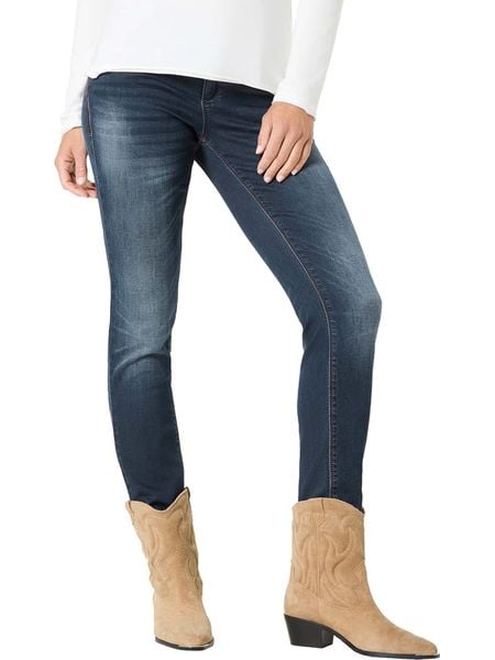 Timezone Dżinsy - Skinny fit - w kolorze granatowym rozmiar: W28/L34. Niebieskie jeansy Timezone, l, bez wzorów. Za 157.35 zł.