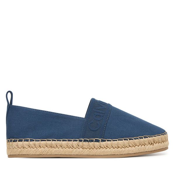 Espadryle Calvin Klein. Niebieskie espadryle Calvin Klein, bez wzorów, bez obcasa, bez zapięcia. Za 313.99 zł.